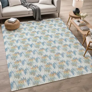 Luxury Washable Soft Essentials Seaside 8\' x 10\' Rug