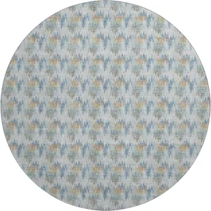 Luxury Washable Soft Essentials Seaside 8' x 8' Round Rug