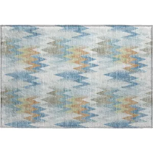 Luxury Washable Soft Essentials Seaside 1\'8\" x 2\'6\" Rug