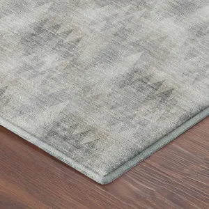 Luxury Washable Soft Essentials Silver 9\' x 12\' Rug
