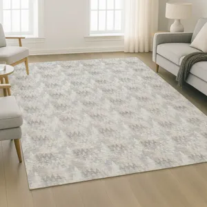 Luxury Washable Soft Essentials Silver 9\' x 12\' Rug