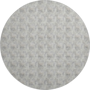 Luxury Washable Soft Essentials Silver 8' x 8' Round Rug