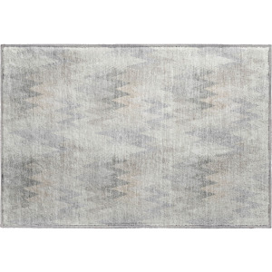 Luxury Washable Soft Essentials Silver Rug