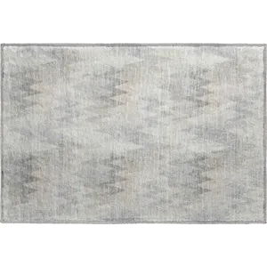 Luxury Washable Soft Essentials Silver Rug