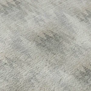 Luxury Washable Soft Essentials Silver 9\' x 12\' Rug