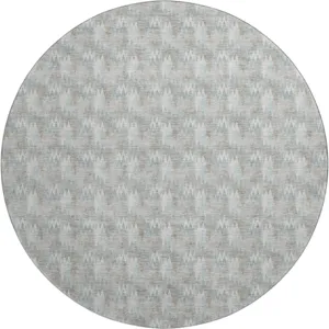 Luxury Washable Soft Essentials Sky 8' x 8' Round Rug