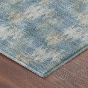 Luxury Washable Soft Essentials Teal 2\'3\" x 7\'6\" Runner Rug