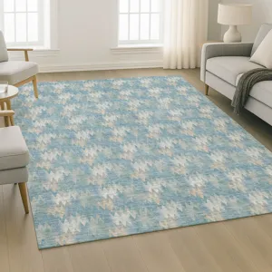 Luxury Washable Soft Essentials Teal 10\' x 14\' Rug