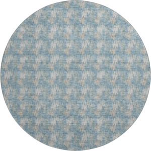 Luxury Washable Soft Essentials Teal 8' x 8' Round Rug