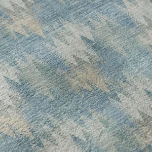 Luxury Washable Soft Essentials Teal 2\'3\" x 7\'6\" Runner Rug