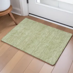 Luxury Washable Soft Essentials Aloe 1\'8\" x 2\'6\" Rug