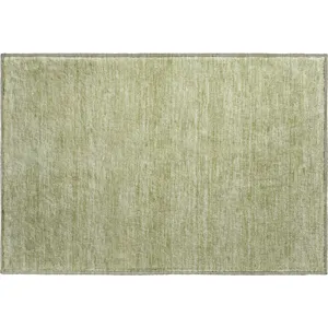 Luxury Washable Soft Essentials Aloe 1\'8\" x 2\'6\" Rug