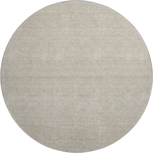 Luxury Washable Soft Essentials Beige 8' x 8' Round Rug