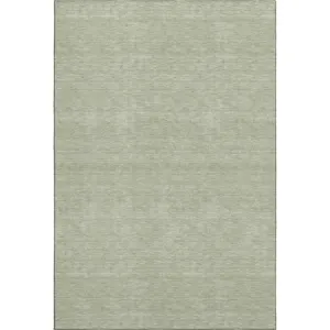 Luxury Washable Soft Essentials Celery 3\' x 5\' Rug