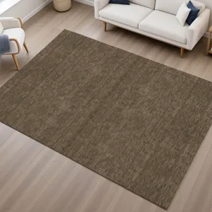 Luxury Washable Soft Essentials Chocolate 3\' x 5\' Rug