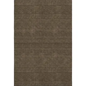 Luxury Washable Soft Essentials Chocolate Rug