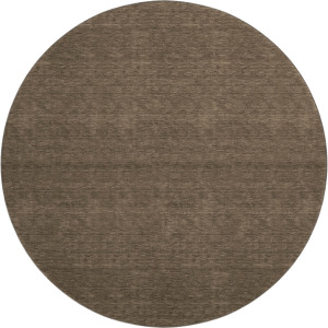 Luxury Washable Soft Essentials Chocolate 8' x 8' Round Rug