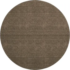 Luxury Washable Soft Essentials Chocolate 8' x 8' Round Rug