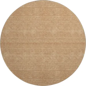 Luxury Washable Soft Essentials Copper 8' x 8' Round Rug