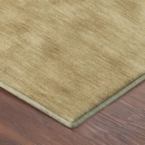 Luxury Washable Soft Essentials Gold 2\'6\" x 3\'10\" Rug