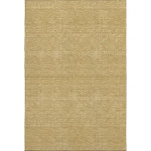 Luxury Washable Soft Essentials Gold Rug