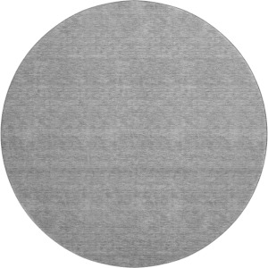 Luxury Washable Soft Essentials Gray 8' x 8' Round Rug