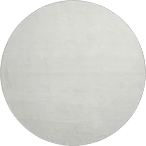 Luxury Washable Soft Essentials Ivory 8' x 8' Round Rug