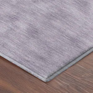 Luxury Washable Soft Essentials Lavender 2\'6\" x 3\'10\" Rug