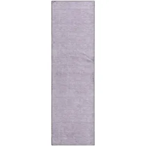 Luxury Washable Soft Essentials Lavender 2'3" x 7'6" Runner Rug
