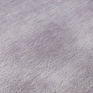 Luxury Washable Soft Essentials Lavender 2\'6\" x 3\'10\" Rug