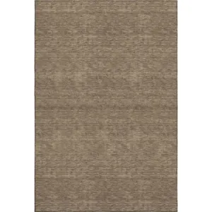 Luxury Washable Soft Essentials Mocha Rug