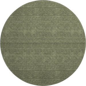Luxury Washable Soft Essentials Olive 8' x 8' Round Rug
