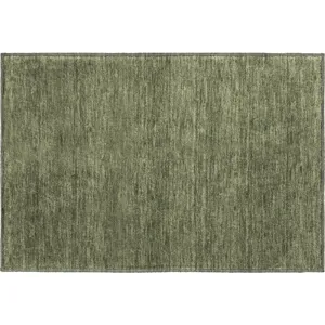 Luxury Washable Soft Essentials Olive Rug