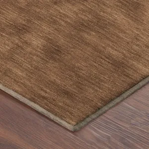 Luxury Washable Soft Essentials Paprika 2\'3\" x 7\'6\" Runner Rug