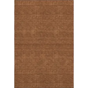 Luxury Washable Soft Essentials Paprika 2\'6\" x 3\'10\" Rug