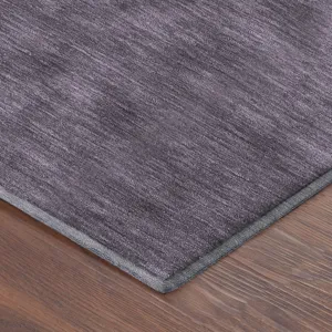 Luxury Washable Soft Essentials Plum 8\' x 10\' Rug