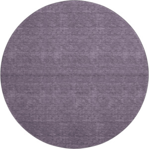 Luxury Washable Soft Essentials Plum 8' x 8' Round Rug