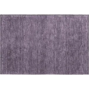 Luxury Washable Soft Essentials Plum Rug
