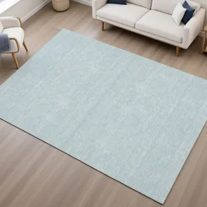 Luxury Washable Soft Essentials Sky 5\' x 7\'6\" Rug