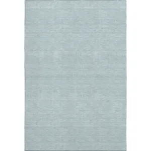 Luxury Washable Soft Essentials Sky 5\' x 7\'6\" Rug