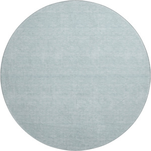 Luxury Washable Soft Essentials Sky 8' x 8' Round Rug