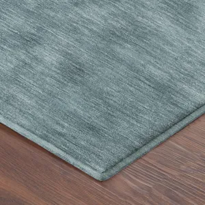 Luxury Washable Soft Essentials Teal 2\'6\" x 3\'10\" Rug