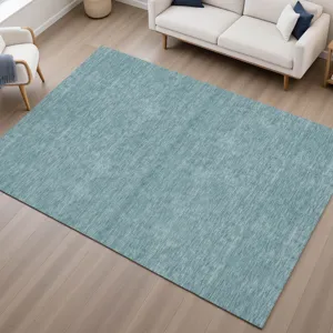 Luxury Washable Soft Essentials Teal 2\'6\" x 3\'10\" Rug