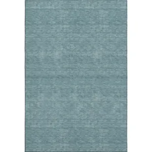 Luxury Washable Soft Essentials Teal Rug
