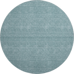 Luxury Washable Soft Essentials Teal 8' x 8' Round Rug