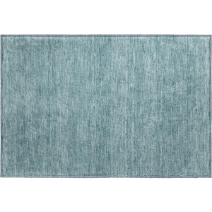 Luxury Washable Soft Essentials Teal Rug