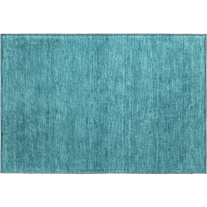 Luxury Washable Soft Essentials Turquoise Rug