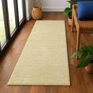 Luxury Washable Soft Essentials Wheat 2\'3\" x 7\'6\" Runner Rug