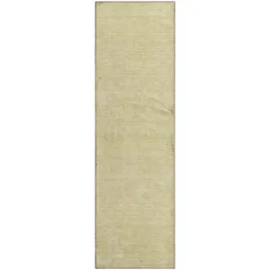 Luxury Washable Soft Essentials Wheat 2'3" x 7'6" Runner Rug
