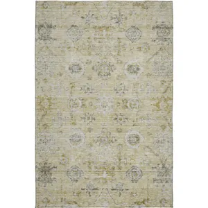 Luxury Washable Indoor/Outdoor Solace Beige 8\' x 10\' Rug